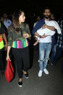 IIFA 2017: वाइफ मीरा और बेटी मीशा के साथ न्यूयॉर्क रवाना हुए शाहिद कपूर, देखें PICS