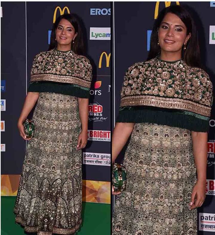 Tarun Tahiliani के ट्रेडिशनल गाउन में रिचा चड्ढा भी कुछ खास नहीं कर पाईं.
