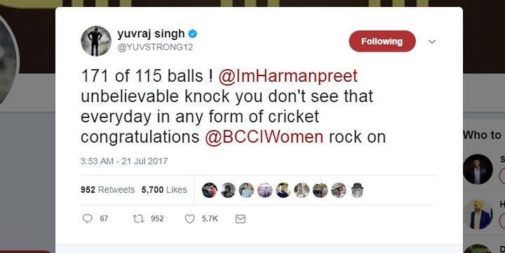 युवराज सिंह: क्रिकेट के किसी भी फॉर्मेट में ऐसी पारी हर रोज़ नहीं देखी जाती...115 गेंदों पर 171 रनों की शानदार पारी.