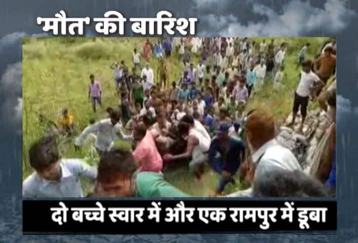 यूपी, एमपी और गुजरात में बाढ़ से उजड़ गए लोगों के घर, रेस्‍क्‍यू ऑपरेशन ...