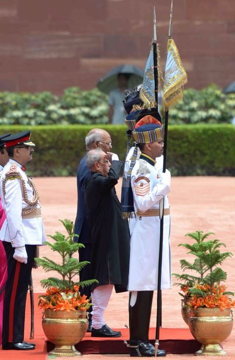 तस्वीरों में देखिए भारत के 14वें राष्ट्रपति का शपथ ग्रहण समारोह