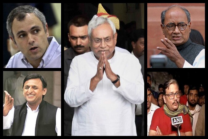 Political Reaction Over Nitish Kumar दिग्विजय से उमर तक, जानें- नीतीश की घरवापसी पर बड़े नेताओं का रिएक्शन