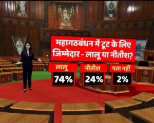 ABP न्यूज़-C Voter सर्वे: 74 % लोगों ने माना गठबंधन टूटने के लिए लालू जिम्मेदार