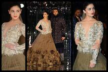 ICW 2017: मनीष मल्होत्रा के लिए रैंप पर साथ उतरे आलिया भट्ट और रणवीर सिंह, देखें PICS