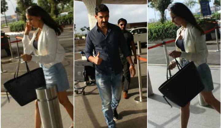 तस्वीरों में आप बॉलीवुड अदाकार जॉन अब्राहम और उनकी पत्नी प्रिया को देख सकते हैं.