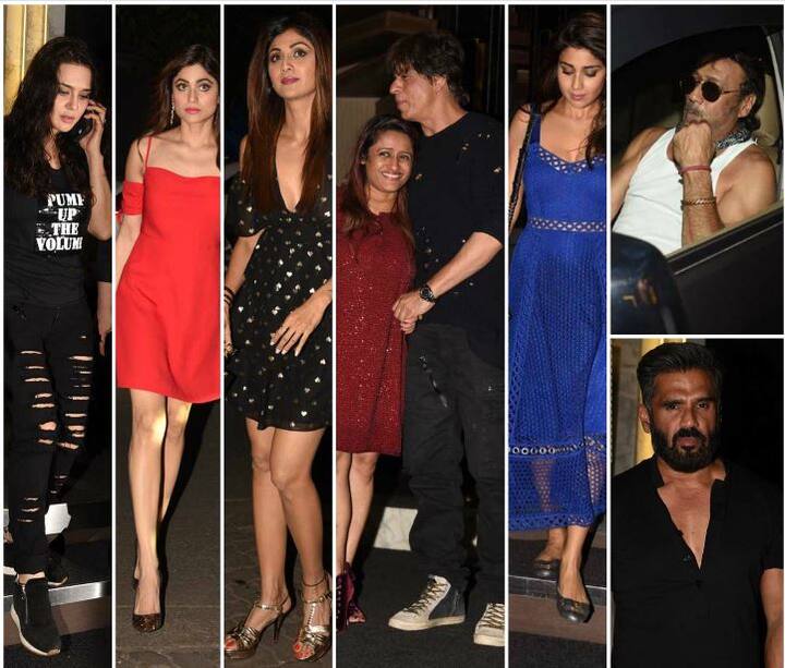 कल रात मुंबई में सेलिब्रिटी मैनेजर रोहिनी अय्यर की बर्थडे पार्टी का आयोजन किया गया जिसमें हर जेनेरेशन के बड़े बॉलीवुड स्टार्स नज़र आए. इस बैश में जैकी श्रॉफ से लेकर शाहरूख खान, सुनीस शेट्टी, शिल्पा शेट्टी, सोनाली बेंद्रे, कीर्ति सैनन जैसे बॉलीवुड के कई बड़े सितारे पहुंचे. देखें तस्वीरें