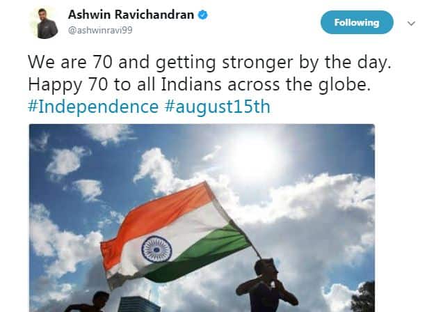 स्टार स्पिनर आर अश्विन ने कहा, 'हम 70 साल के हो गए हैं और हर दिन के साथ विश्व में और मजबूत हो रहे हैं...'