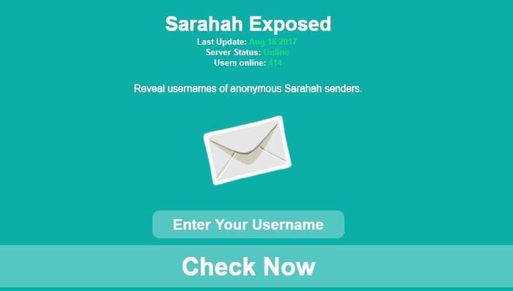 लोगों की इस उत्सुकता को देखते हुए sarahahexposed नाम की एक वेबसाइट दावा कर रही है कि ये आपको सराहा पर मैसेज करने वाले यूजर के बारे में बताएगा.
