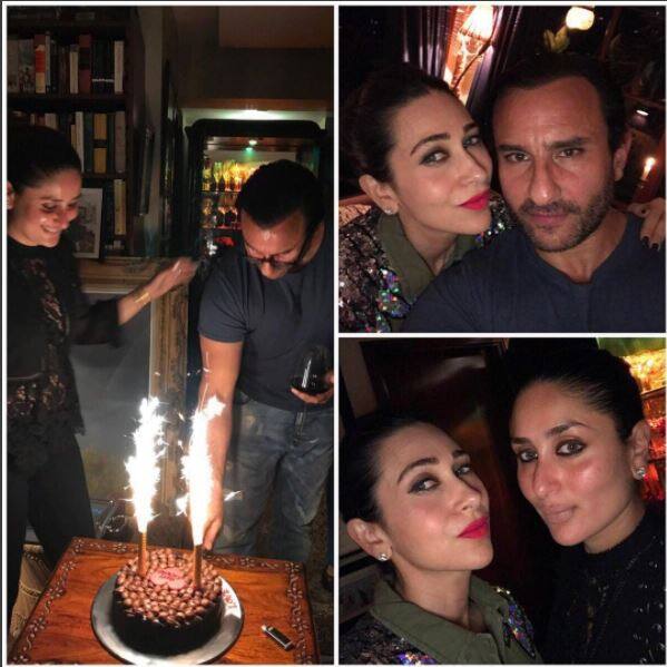 इस पार्टी में करिश्मा कपूर भी मौजूद थीं. करिश्मा ने सैफ के केक काटने की ये तस्वीर इंस्टा पर पोस्ट की थी.