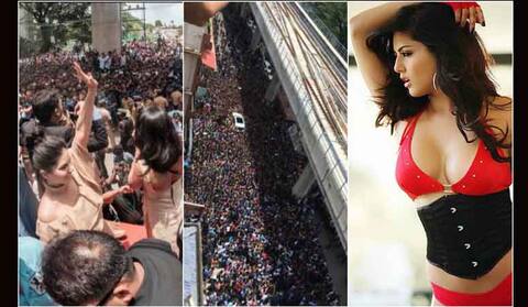 जब केरल के कोच्चि में फैंस के समंदर में डूबीं सनी लियोनी! जब केरल के कोच्चि में फैंस के समंदर में डूबीं सनी लियोनी!
