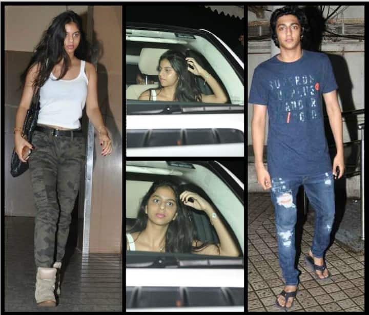 सुपरस्टार शाहरूख खान की बेटी सुहाना इन दिनों सुर्खियों में हैं. कल रात सुहाना अपने दोस्त अहान पांडे के साथ मुंबई के एक थियेटर में मूवी देखने पहुंची. जब ये दोनों थियेटर से बाहर निकल रहे थे उसी दौरान उनकी कुछ तस्वीरें क्लिक कर ली गईं. आगे देखें तस्वीरें