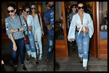 करिश्मा और अमृता के साथ लंच करने पहुंचीं मलाइका अरोड़ा, देखें तस्वीरें