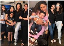 मां करीना कपूर से मिलने शूटिंग के सेट पर पहुंचे तैमूर, देखें तस्वीरें