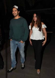 Spotted: लेडी लव नताशा संग डिनर कर लौट रहे वरुण धवन कैमरे में हुए कैद