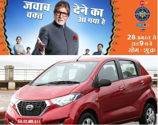 Win A Car Too In Kbc 9 Datsun India Tie Up With Sony Entertainment Television KBC में इस बार कार भी जीतें: डैटसन इंडिया दे रही है मौका