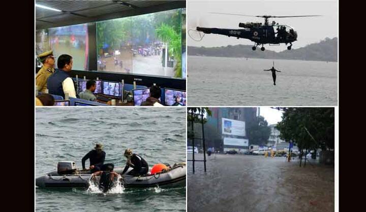 देश की आर्थिक राजधानी मुंबई में आज भारी बारिश से लोगों का हाल बेहाल हो गया है. सुबह से हो रही भारी बरसात से जगह-जगह जलभराव के चलते कभी न रुकने वाली मुंबई की चाल रुक सी गई है. मुंबई, नवी मुंबई और ठाणे क्षेत्र में भारी बारिश की वजह से जनजीवन अस्तव्यस्त हो गया है. महाराष्ट्र के मुख्यमंत्री देवेन्द्र फडणवीस ने भारी बारिश से पैदा हुई स्थिति की समीक्षा करने के बाद निर्देश जारी किए. आज मुंबई में हाई टाईड का अलर्ट भी था और लोगों को समंदर से दूर रहने के लिए कहा गया है. इसी बीच अपनी जीवटता के लिए मशहूर मुंबई एक बार फिर एक-दूसरे के लिए जीने को तैयार है और इसके लिए लोगों ने बारिश में फंसे हुए लोगों के लिए अपने दरवाज़े खोल दिए हैं.