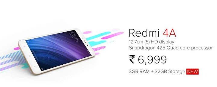 Xiaomi Redmi 4a 3gb Ram 32gb Storage Variant Launched In India शाओमी ने रेडमी 4A का नया वैरिएंट किया लॉन्च, 3GB रैम से होगा लैस