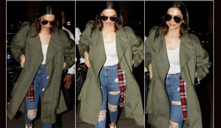 तस्वीरों में आप दीपिका पदुकोण का एयरपोर्ट लुक देख सकते हैं.