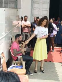 शूटिंग के दौरान जमकर मस्ती-मज़ाक करती पकड़ी गईं कंगना!