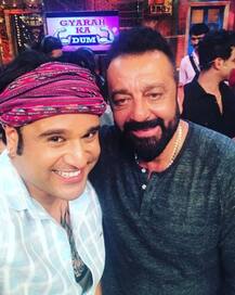 संजय दत्त ने दी जादू की झप्पी, इमोशनल हो गये कॉमेडियन संकेत भोसले