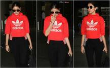 Casuals में Swag दिखाती एयरपोर्ट से बाहर निकलीं कोलकाता से मुंबई लौटीं अनुष्का!