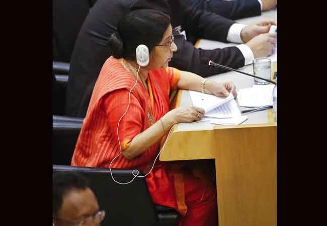 Unga 2017 Support To Palestine An Important Part Of Indian Foreign Policy Says Foreign Minister Sushma Swaraj UNGA 2017: फलस्तीन को समर्थन भारत की विदेश नीति का अहम हिस्सा: सुषमा