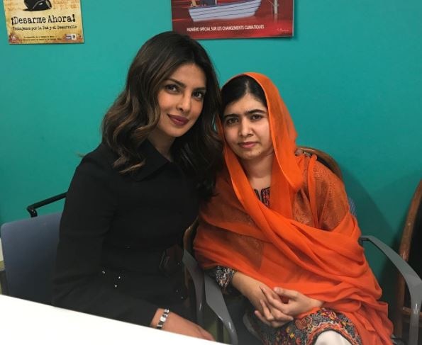 Cant Believe I Met Priyanka Chopra Tweets Malala Yousafzai प्रियंका चोपड़ा से मिलकर मलाला ने ट्विटर पर लिखा, मुझे यकीन नहीं हो रहा…