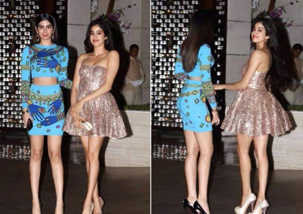 श्रीदेवी की दोनों बेटियां खुशी कपूर और जहान्वी कपूर ने पार्टी में चार चांद लगा दिए. (फोटो क्रेडिट - इंस्टाग्राम)