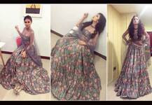 नवरात्र में देसी अंदाज़ में नज़र आईं मौनी राय