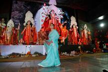 नवरात्रि में मां दुर्गा का आशीर्वाद लेने पंडाल पहुंची अभिनेत्री काजोल, देखें तस्वीरें