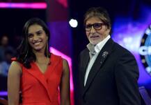 अमिताभ बच्चन ने KBC के सेट पर पी.वी. सिंधु के साथ हुई मुलाकात को बताया खास