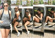 कैमरे में कैद हुईं जिम करके लौट रहीं सलमान ख़ान की पूर्व Hot भाभी मलाइका अरोड़ा