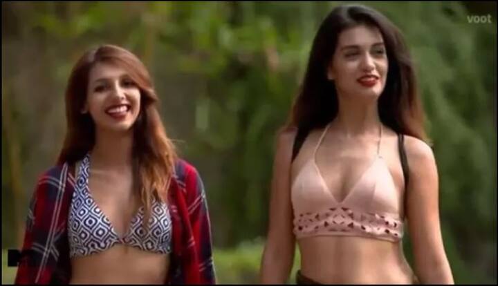 दिव्या और और निवेदिता दोनों उस पूल में एंटर किया जिस पूल में प्रियंक उनका इंतजार कर रहे थे.