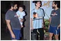 \'शेफ\' को प्रमोट कर बेटे तैमूर के साथ सोहा का बर्थडे मनाने उनके घर पहुंचे सैफ-करीना