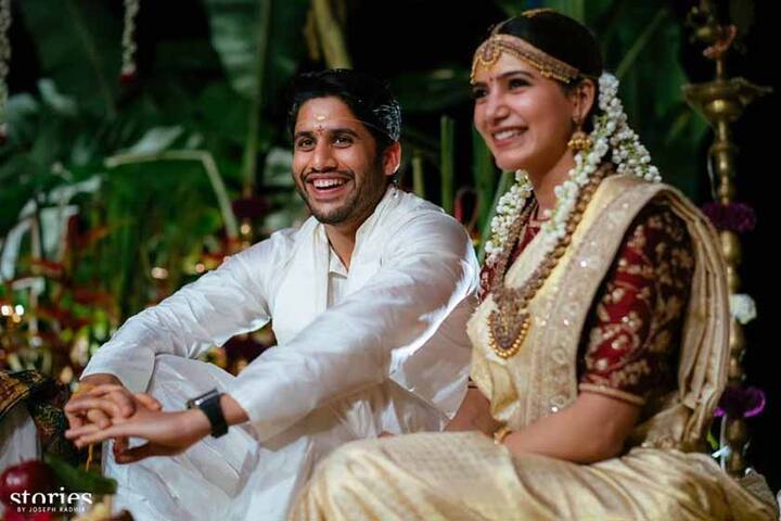 साल 2012 में आई फिल्म 'मक्खी' तो आपको याद होगी. उस फिल्म में मुख्य भूमिका निभाने वाली अभिनेत्री सामंथा रूथ प्रभु शुक्रवार को साउथ के सुपरस्टार नागार्जुन के बेटे नागा चैतन्य के साथ शादी के बंधन में बंध गईं. आपको बता दें कि एक्ट्रेस सामंथा तेलुगू और तमिल फिल्म इंडस्ट्री की जानी मानी अभिनेत्री हैं.
