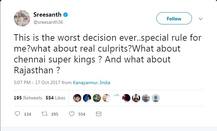 आजीवन प्रतिबंध बहाल होने के बाद श्रीसंत ने कोर्ट के फैसले को बताया सबसे \'बदतर\'