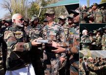 जवानों के साथ मोदी की दिवाली, पीएम खुद भी जवानों के रंग में रंगे दिखे