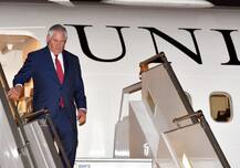 अमेरिकी विदेश मंत्री रेक्स टिलरसन भारत पहुंचे, मोदी-सुषमा से करेंगे मुलाकात