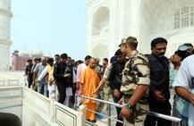 ताजमहल का दीदार करने के बाद बोले सीएम योगी- ‘ताज भारत की वास्तुकला का अनमोल रत्न’