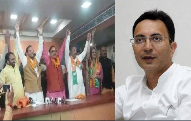 UP Municipal Polls 2017,Congress Leader Jitin Prasad Brother in BJP,Nagar Nigam Election यूपी: निकाय चुनाव से पहले कांग्रेस को झटका, जितिन प्रसाद के भाई-भाभी बीजेपी में शामिल