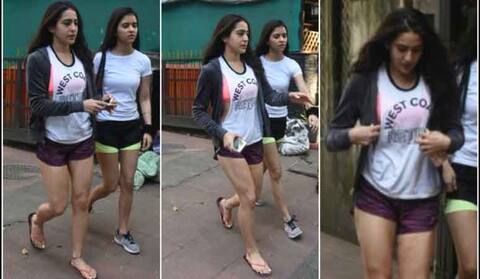 दोस्त संग जिम के लिए निकलीं सैफ अली ख़ान की बेटी सारा, कैमरे में हुईं कैद दोस्त संग जिम के लिए निकलीं सैफ अली ख़ान की बेटी सारा, कैमरे में हुईं कैद