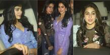 दीपिका की पार्टी में सारा अली खान और जाह्नवी कपूर का दिखा ग्लैमरस अवतार, देखें तस्वीरें