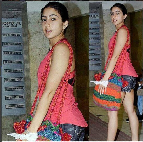 Sara Ali Khan makes her gym style look super hot वर्कआउट के बाद दिखा सारा अली खान का HOT अंदाज