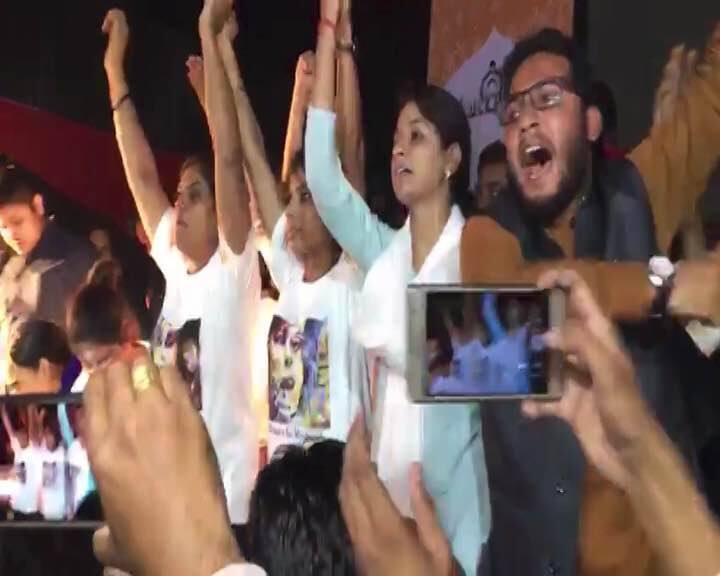 लखनऊ पहुंचे कन्हैया कुमार के विरोध में हुई नारेबाजी, जमकर हुआ बवाल