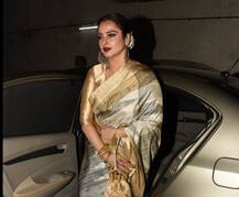 PICS: \'तुम्हारी सुलु\' की स्क्रीनिंग पर पहुंचीं रेखा, पत्नी अंजलि के साथ सचिन भी आए नज़र