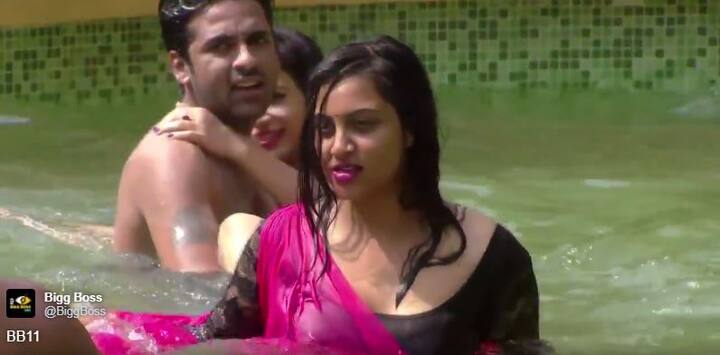 जी हां, बिग बॉस के इस सीजन में पहली बार घरवाले पूल में पार्टी करते हुए दिखाई दिए.