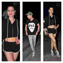 डिनर करने पहुँचे अमीषा और जायेद, तस्वीरों में हुए कैद