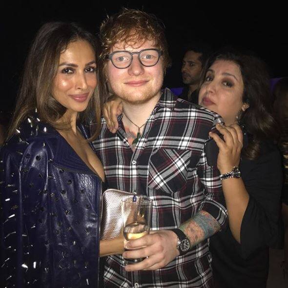 कैटरनी के अलावा मलाइका अरोड़ा ने भी पार्टी की कुछ तस्वीरें शेयर की हैं. जिसमें वो एड शीरन और फराह खान के साथ नजर आ रही हैं.