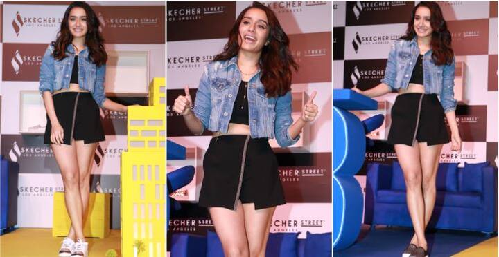 बॉलीवुड अभिनेत्री श्रद्धा कपूर मुंबई में एक फुटवेयर इवेंट में पहुंची. इवेंट में श्रद्धा बेहद खूबसूरत लग रही थी. (तस्वीर: मानव मंगलानी)