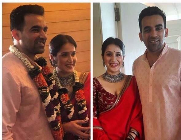  जहीर और सागरिका की शादी में परिवार के सदस्यों के साथ कुछ करीबी दोस्त ही मौजूद थे. 